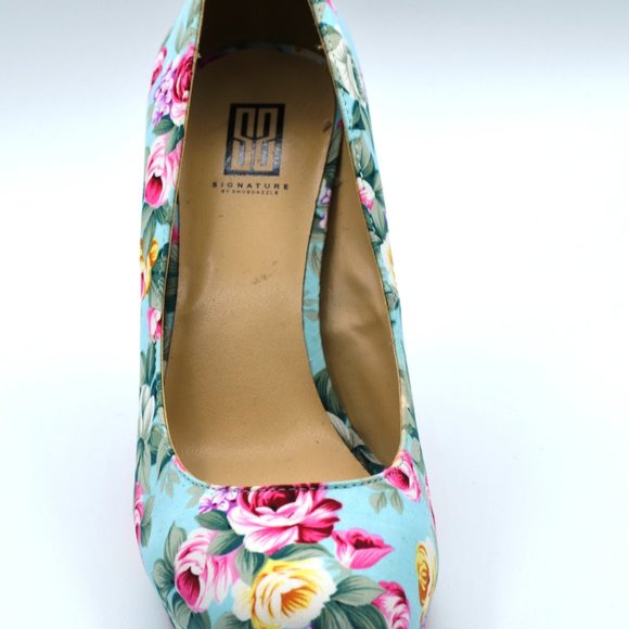 Shoe Dazzle-Graziella Vantage Floral Print Pumps - Picture 2 of 9